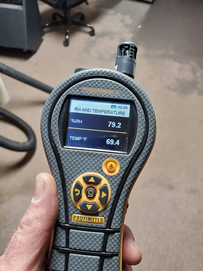 Moisture meter humidity assessment for Fire & Smoke Damage Restoration in Raton